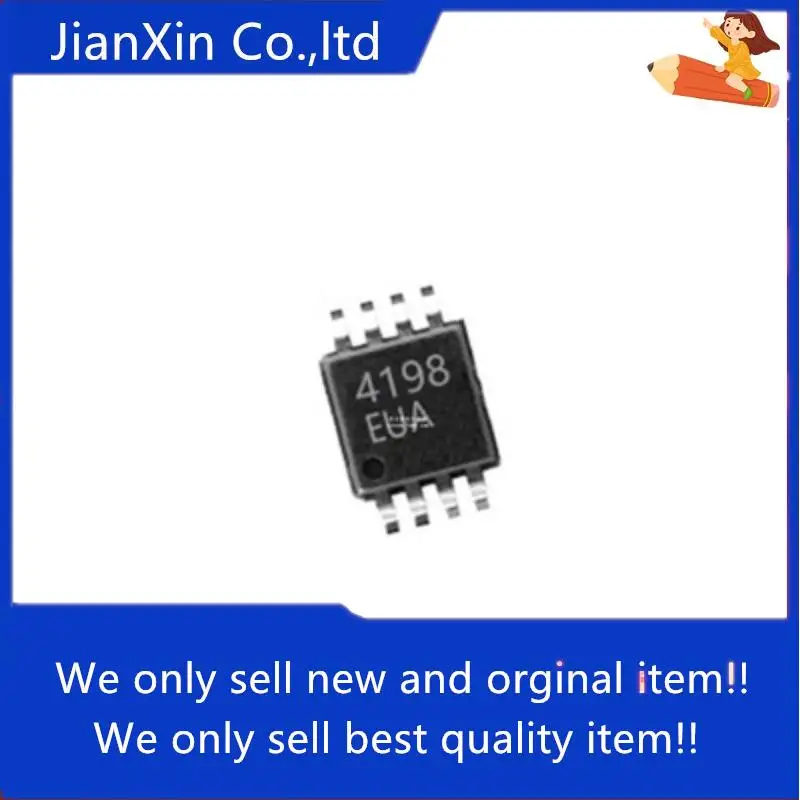 

10pcs 100% orginal new SMD MAX4198EUA Silkscreen 4198 MSOP-8 Instrument Op Amp