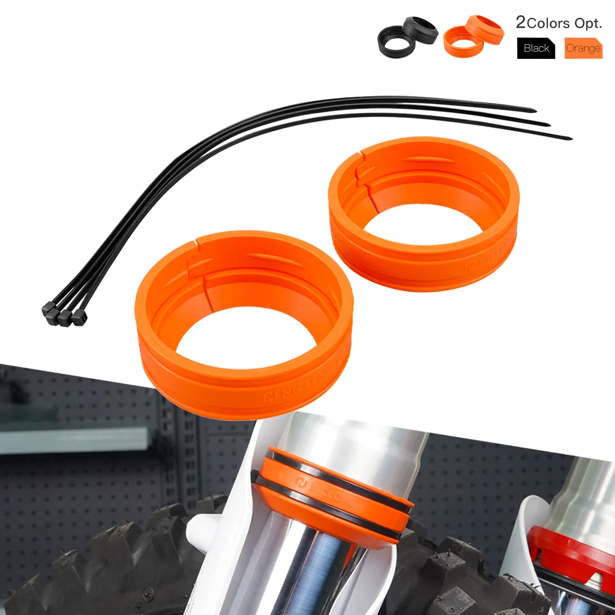 

Motocross for KTM 690 ENDURO R SMCR 1290 SUPER ADVENTURE 950 990 1190 2004-2023 2022 2021 1 Pair Front Fork Mud Scraper Kit