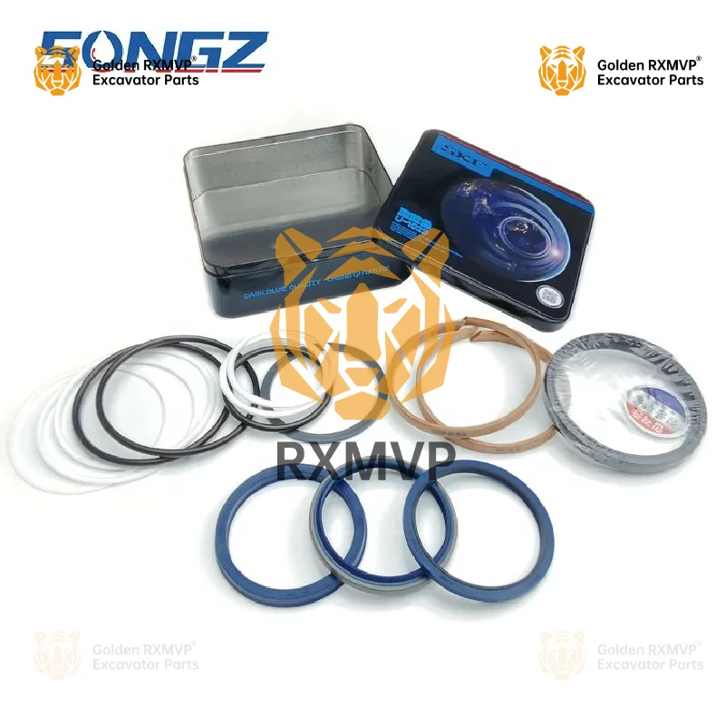 Комплект уплотнений для ремонта рычага стрелы экскаватора ковша