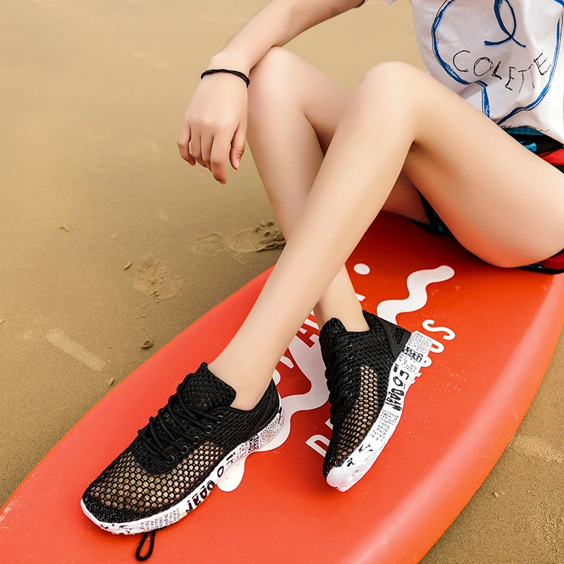 JIEMIAO Men Women Breathable Quick Dry Aqua Shoes Summer Seaside Water Upstream Shoes Outdoor Beach Fitness Sneakers
