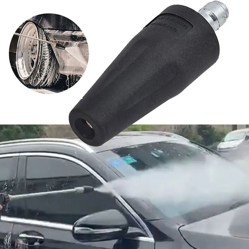 

Car Washing Machine Nozzle Rotating Blaster Turbo Jet 306° Rotary Nozzle Connector Derusting Cleaning Nozzle Car Wash Tool