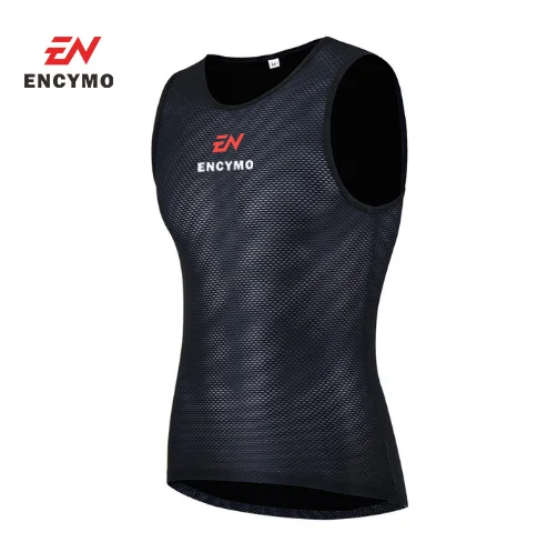 

2022 ENCYMO Mens Quick Dry Mesh Cycling Vest Summer Sleeveless Breathable Riding Areo Gilet Sports Undershirt for Walking Vests