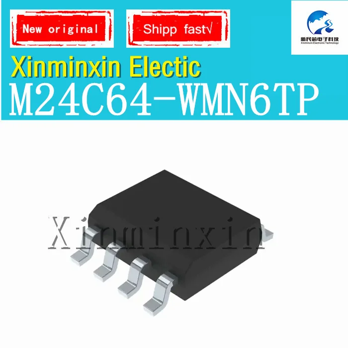

10Pcs/Lot M24C64-WMN6TP 24C64WP SOP-8 IC chip New Original