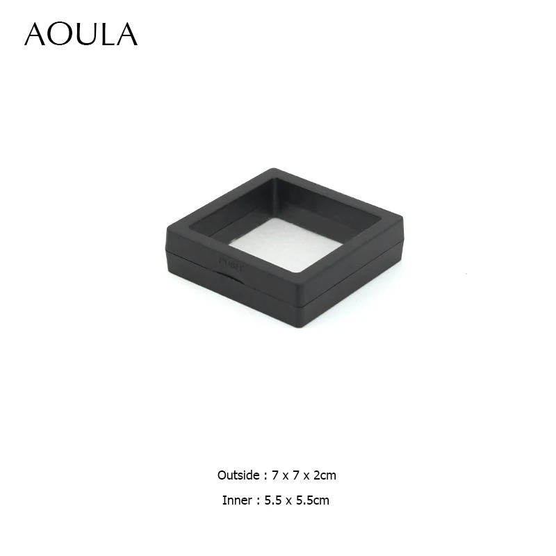 Прозрачный пластиковый бокс для хранения украшений