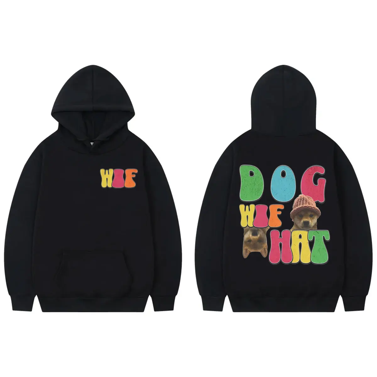 Толстовка с капюшоном рисунком собаки забавные толстовки и монетами Crypto Meme