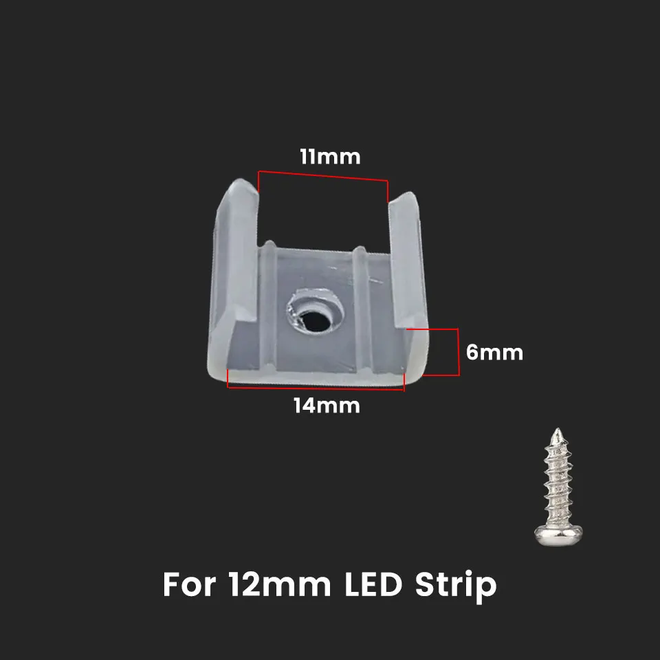 

Фиксирующие зажимы для светодиодной ленты, 6 мм, 8 мм, 12 мм, 15 мм, коннектор с винтами для фиксации неоновой пластиковой пряжки 2835 COB, аксессуары высокого качества