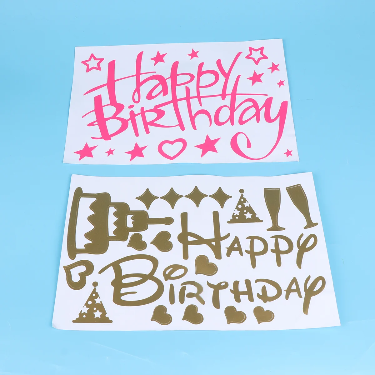 

Birthday Party Stickers Decoration Balloon Sticker Happy Pastersdecals Balloons Supplies Mothers Day Clear Kids Favors Scrapbook