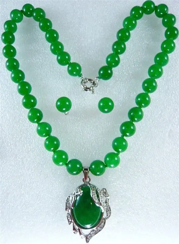 

Комплект из колье и серёг, 10 мм, 18 дюймов, AAA