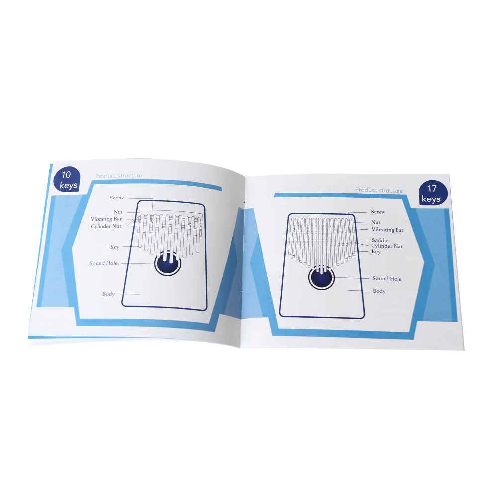 Обучающая книга-пианино Kalimba для детей и начинающих |