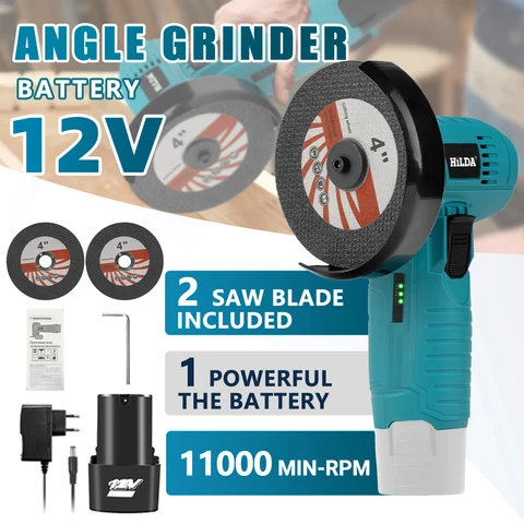 HILDA Аккумуляторная Угловая Шлифмашина 12В