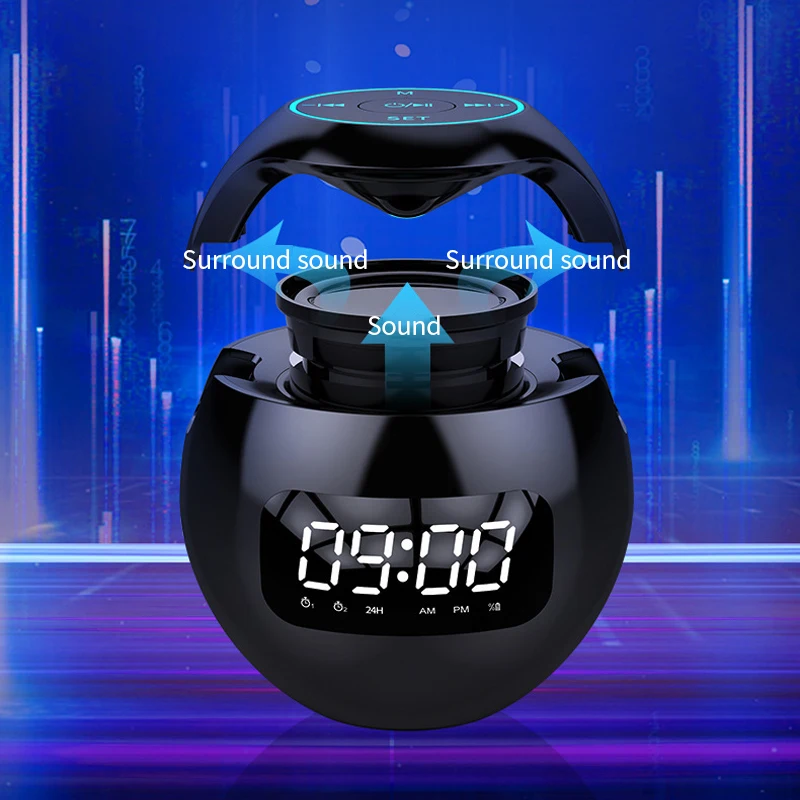 Bluetooth динамик Будильник Электронный FM-радио светодиодные цифровые часы стол