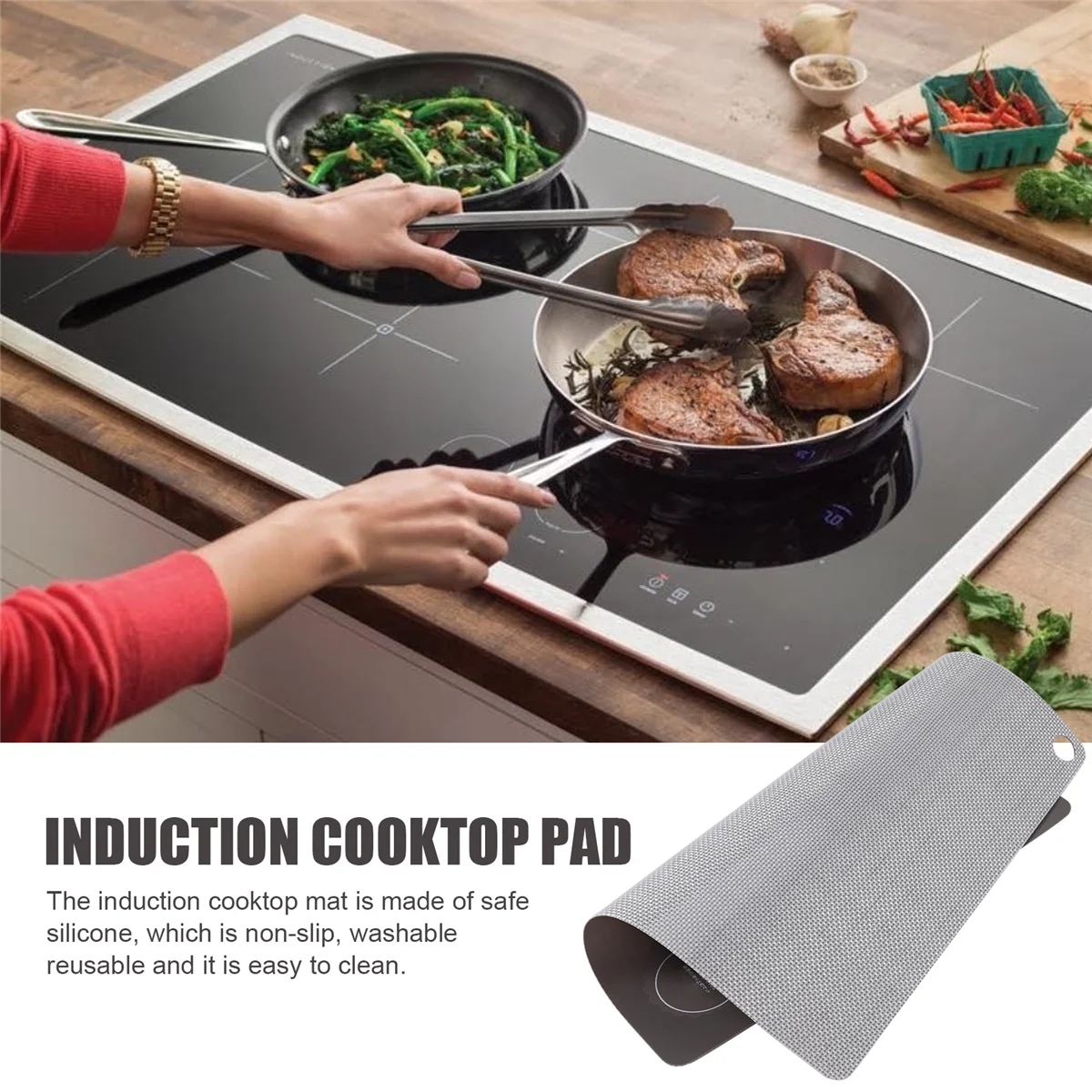 Индукционный коврик для варочной панели Нескользящий индукционный верхний