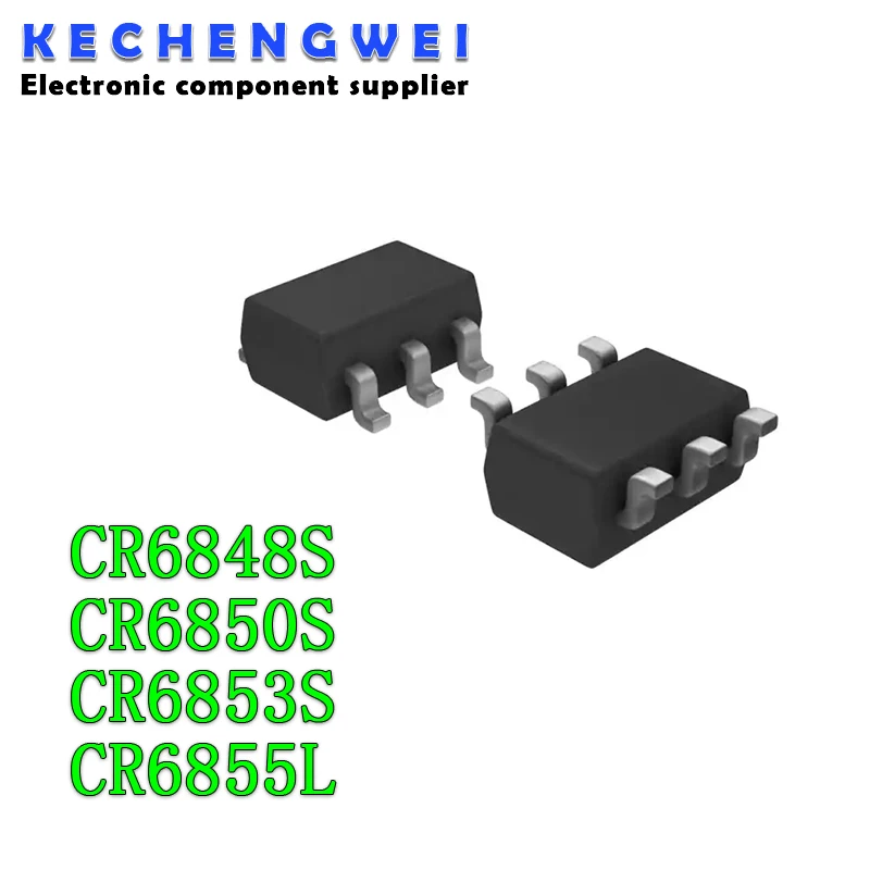 (10 шт.) 100% новый набор микросхем CR6853 6853 CR6853B CR6848S CR6848 CR6850S CR6850 CR6855L CR6855 SOT23-6