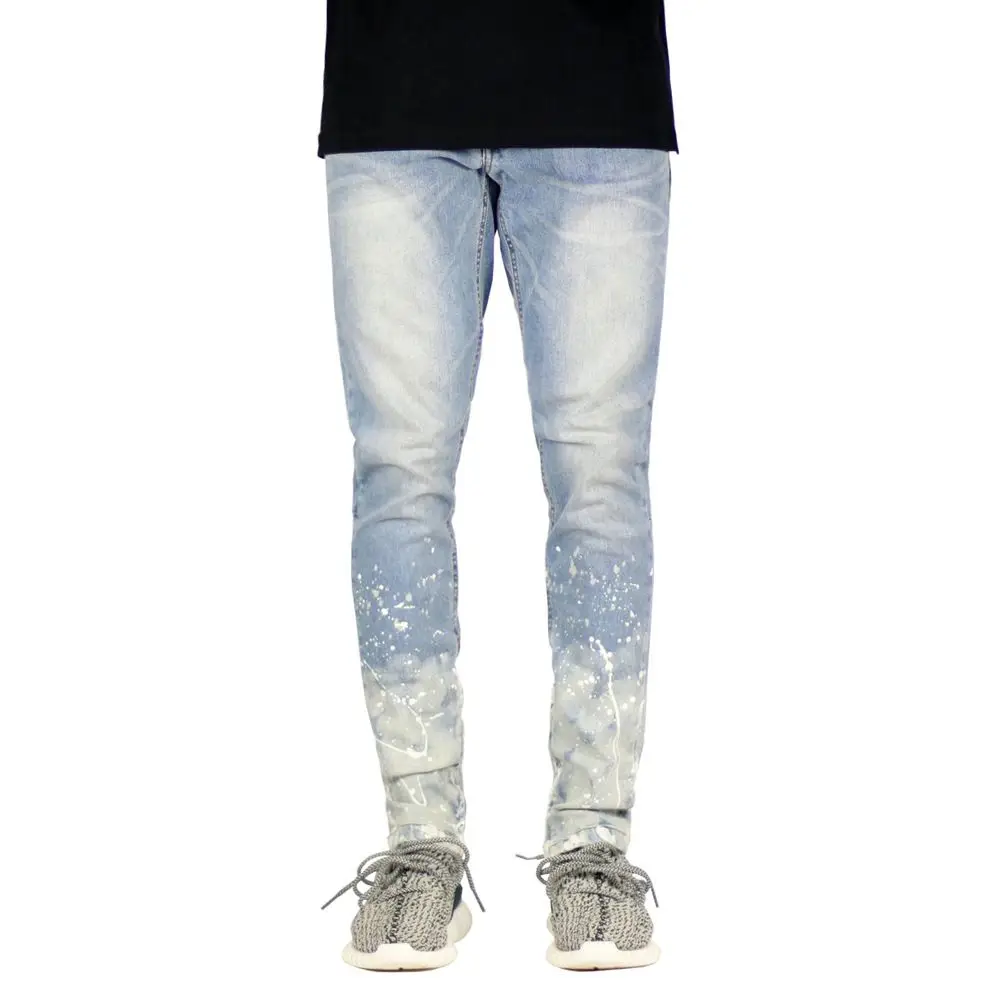 Men Skinny Jeans 2023 Fashion Mens Washed Denim Pants Hip Hop Streetwear Blue Black Male Jean Homme Slim Fit Biker Pencil Pants