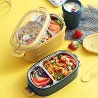 stainless steel insulated lunch box three layer lunch box tableware boxes 21cm11 5cm16 5cm dinnerware food storage containers