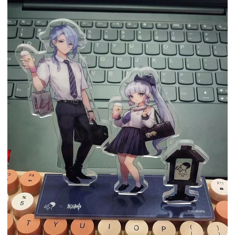 Аниме Genshin ударная подставка креативная акриловая фигурка Kamisato Ayaka Ayato молочный