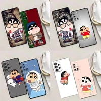crayon shin chan bandai phone case for samsung a01 a02 a03s a11 a12 a21s a32 a41 a72 a52s 5g a91 a91s case soft silicone