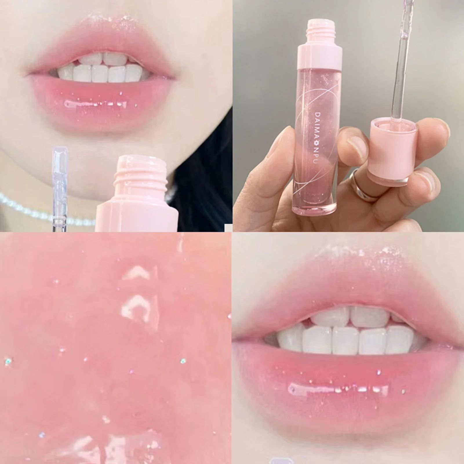 

Watery Hydrating Mirror Lip Gloss High Pigment Moisturizing Glossy Lip Glaze for Women Girls Cosmetic Supplies