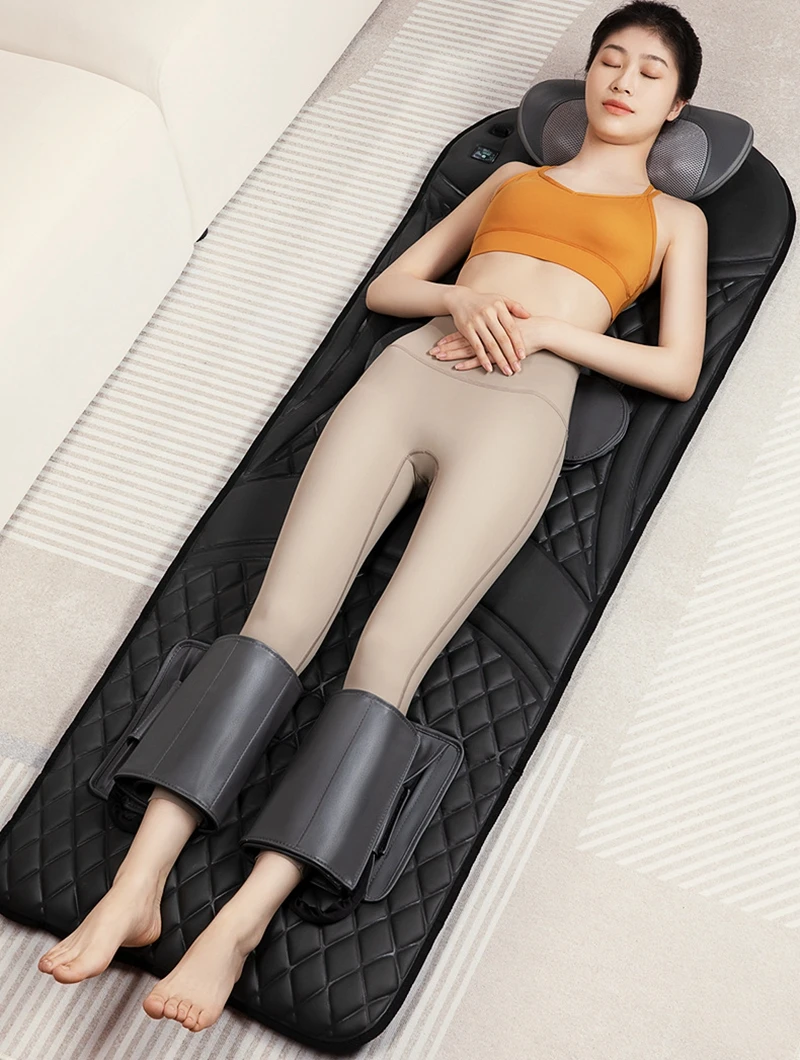 

Full Body Massage Mattress Electric Heating Airbag Traction Kneading Hot Compress Neck Waist Leg Movable Chair Cushion Massager