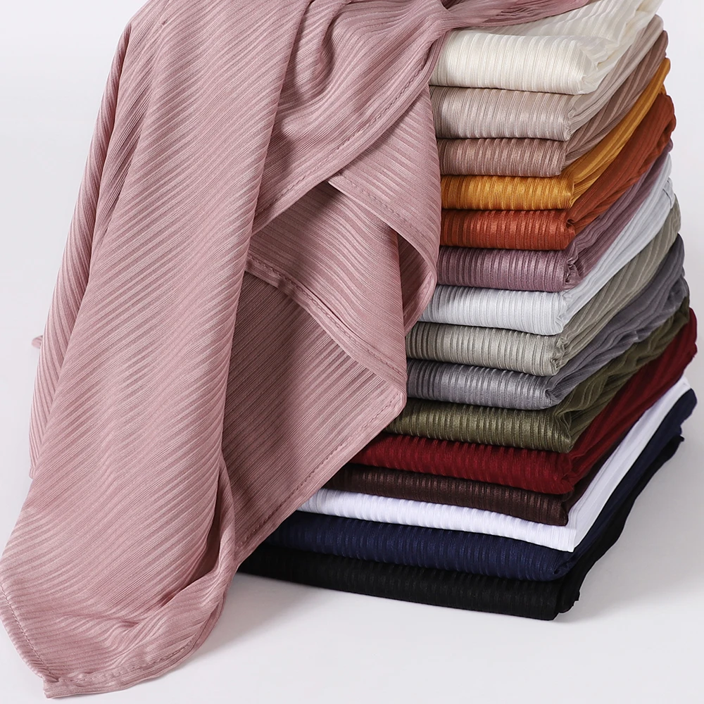 

Knitted Jersey Stretch Hijab Shawls Scarf Women Solid Color Head Wraps Women Soft Hijabs Scarves Ladies Foulard Femme Muslim