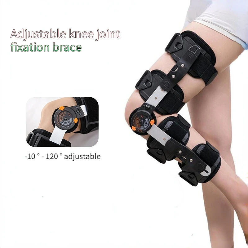 Adjustable Knee Joint Fixation Brace Bracket And Fracture Ligament Tension Orthotic Device Knee BoosterMeniscus Rehabilitation