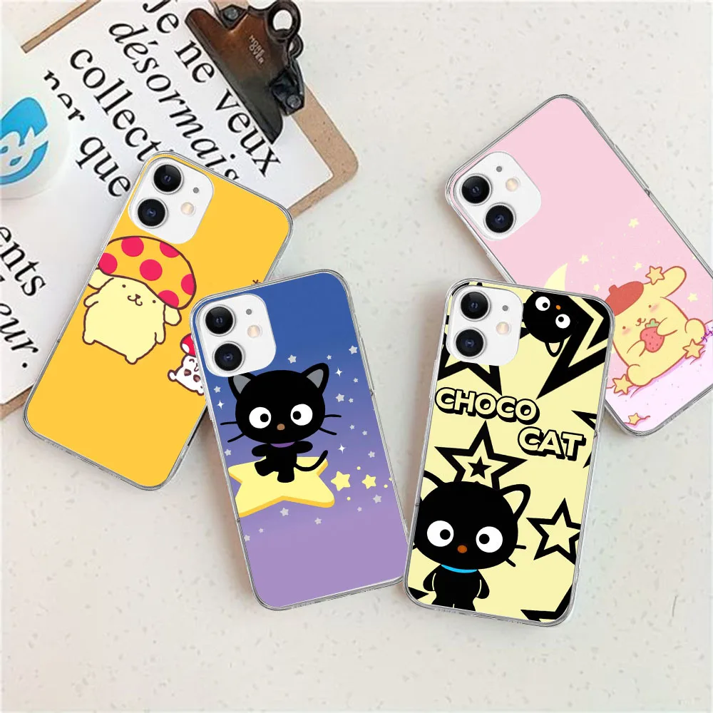 MR-49 pompurin Choco Cat Силиконовый чехол для Samsung M23 M33 M52 M53 A35 A25 A15 A05S A23 A52S A22S A55 A05 A34 A54