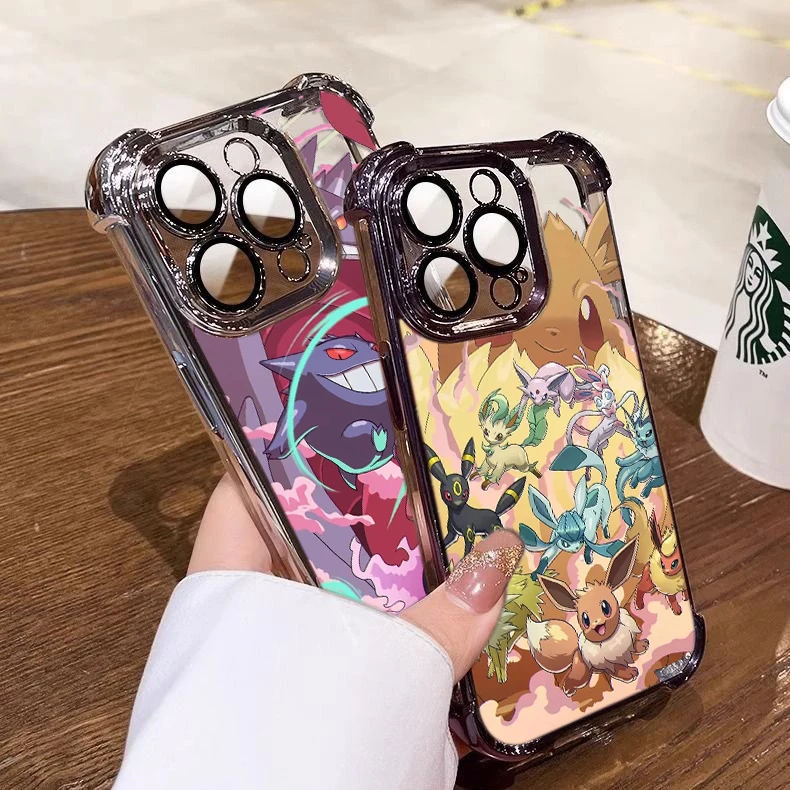 Anime Pokémons Hot Pikachus Case For Infinix 40i 30i 10s Play Smart Note 40 Spark Go itel A70 Shockproof Clear Armor Cover