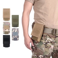 5 5 inch outdoor tactical cell phone pouch molle belt phone holster military waist bag hunting running mobile phone holder case