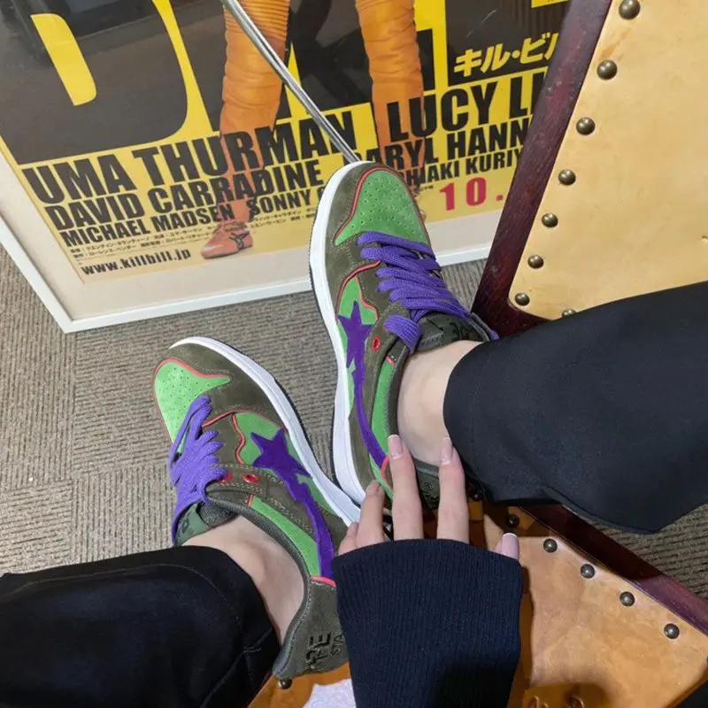 A BATHING APE Men and Women Vibe BapeGoose Sports Sneakers Unisex Air None-Slip Breathable Bapesta Low Outdoor Walking Shoes