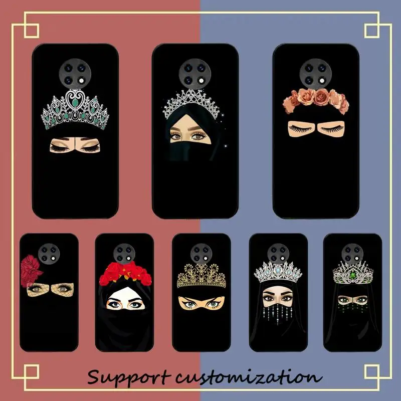 

YNDFCNB Muslim Islamic Gril Eyes Phone Case for Samsung S20 lite S21 S10 S9 plus for Redmi Note8 9pro for Huawei Y6 cover
