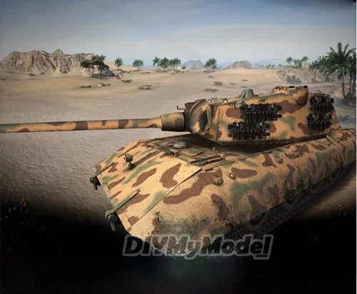 

DIYMyModeI No995 E100 tank DIY Handcraft Paper Model KIT Handmade Toy Puzzles Gift Movie props