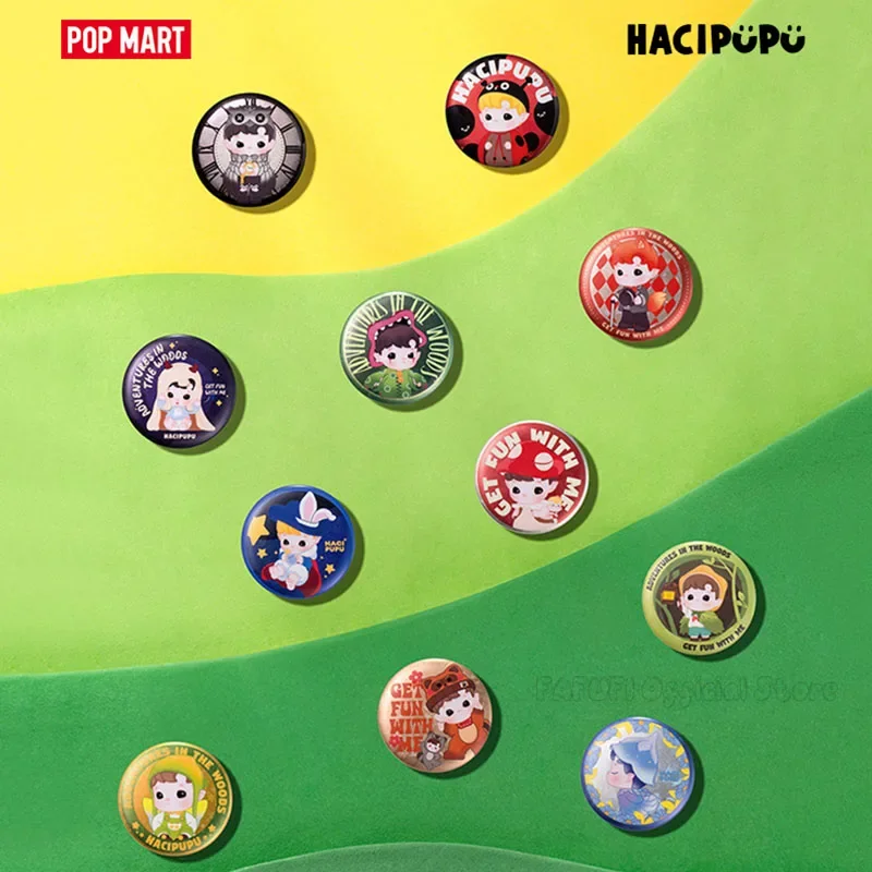 Popmart Hacipupu Adventures In Thewoods серии жестяной значок слепая коробка сумка для догадок