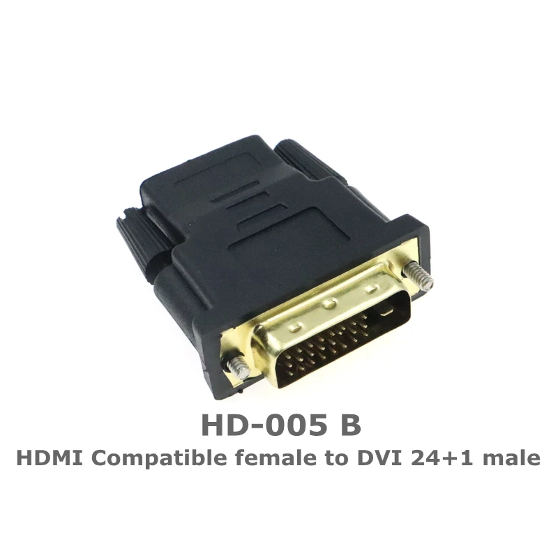 Фото HDMI-совместимый с женским и двунаправленным разъемами DVI D 24 + 5/24 + 1 штекер вверх вниз под углом головного света для проектора HDMI на DVI №5