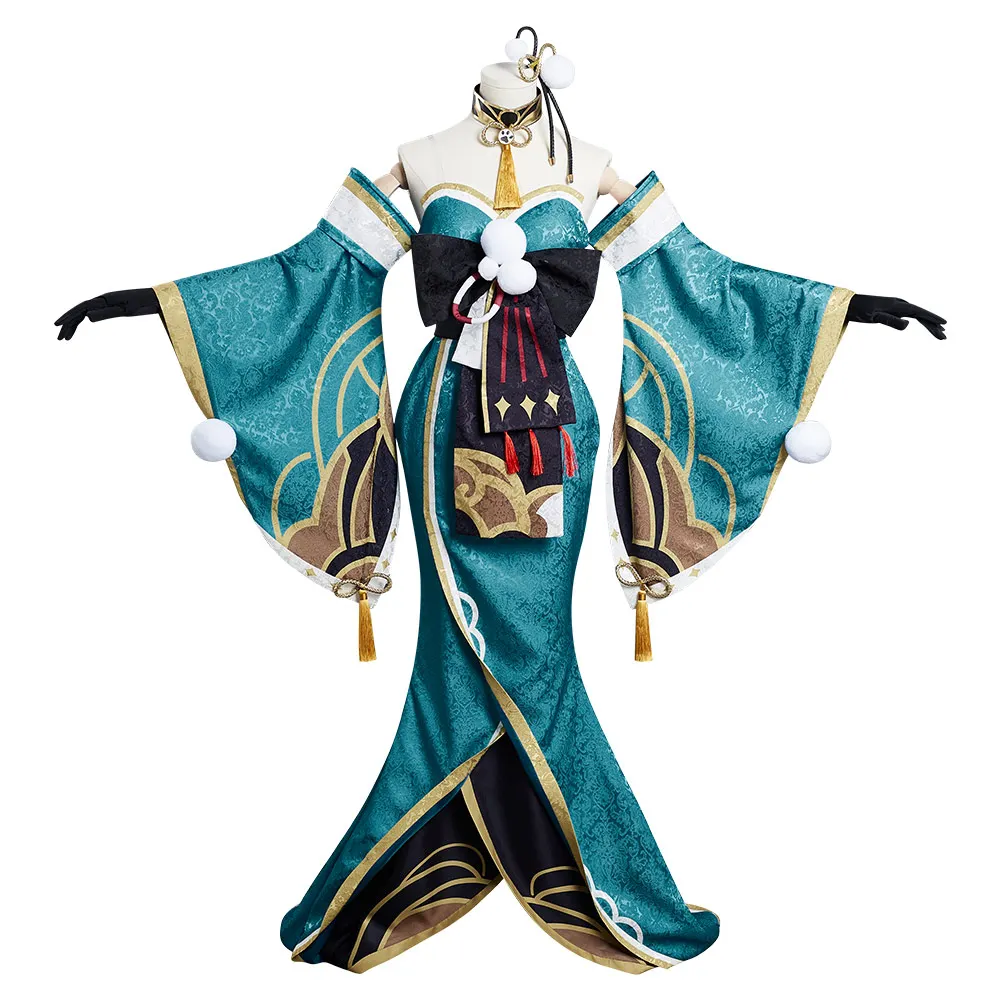 Genshin Impact Ms Hina/Gorou Cosplay Costume Outfits Halloween Carnival Suit