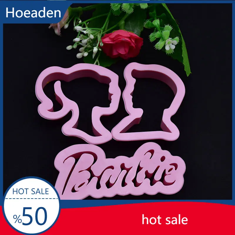 

3Pcs Man And Woman Cake Molds Princess Figure Wedding Fondant Cookie Cutter