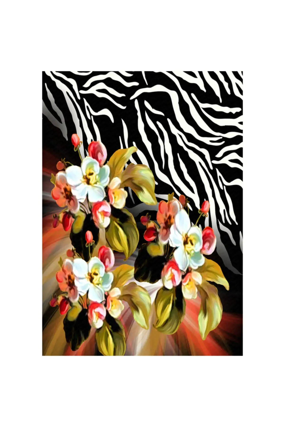 

Домашний декор, чехол для ковров, ковровых покрытий, цветочный принт зебры, ковер с цифровой печатью