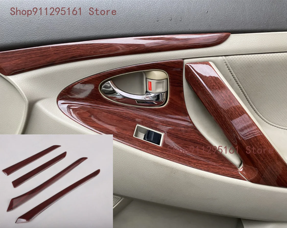 

Для Toyota Camry 2006- 2011 внутренняя деревянная цветная дверь Trimr панель декоративная крышка автомобильные аксессуары