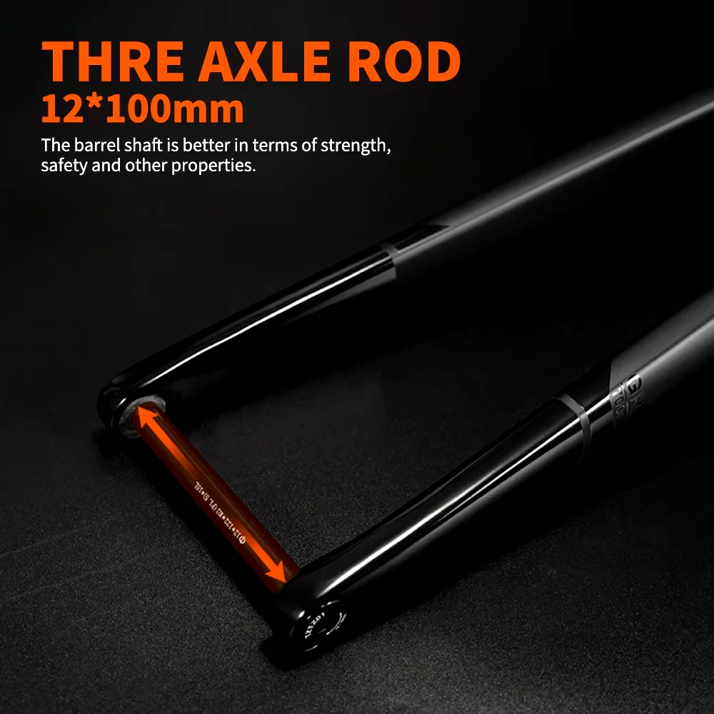 TOSEEK гравийная велосипедная вилка из углеродного волокна дорожная внутренний