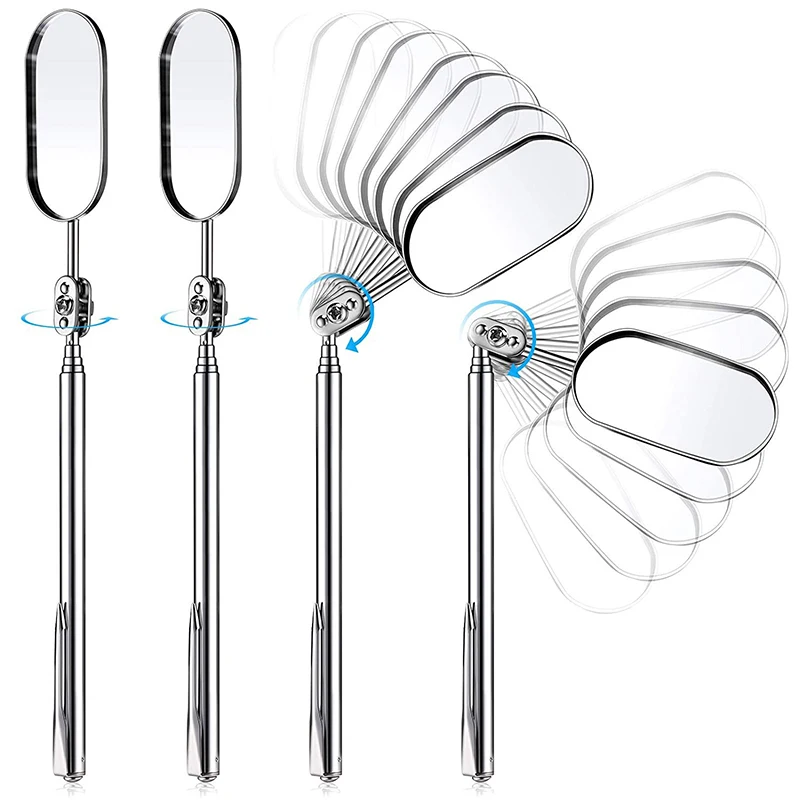 

1PCS Square Foldable Lash Mirror Eyelash Extension Mirror Rotatable Lash Makeup Mirror Extend Dental Makup Check Mirror Tool