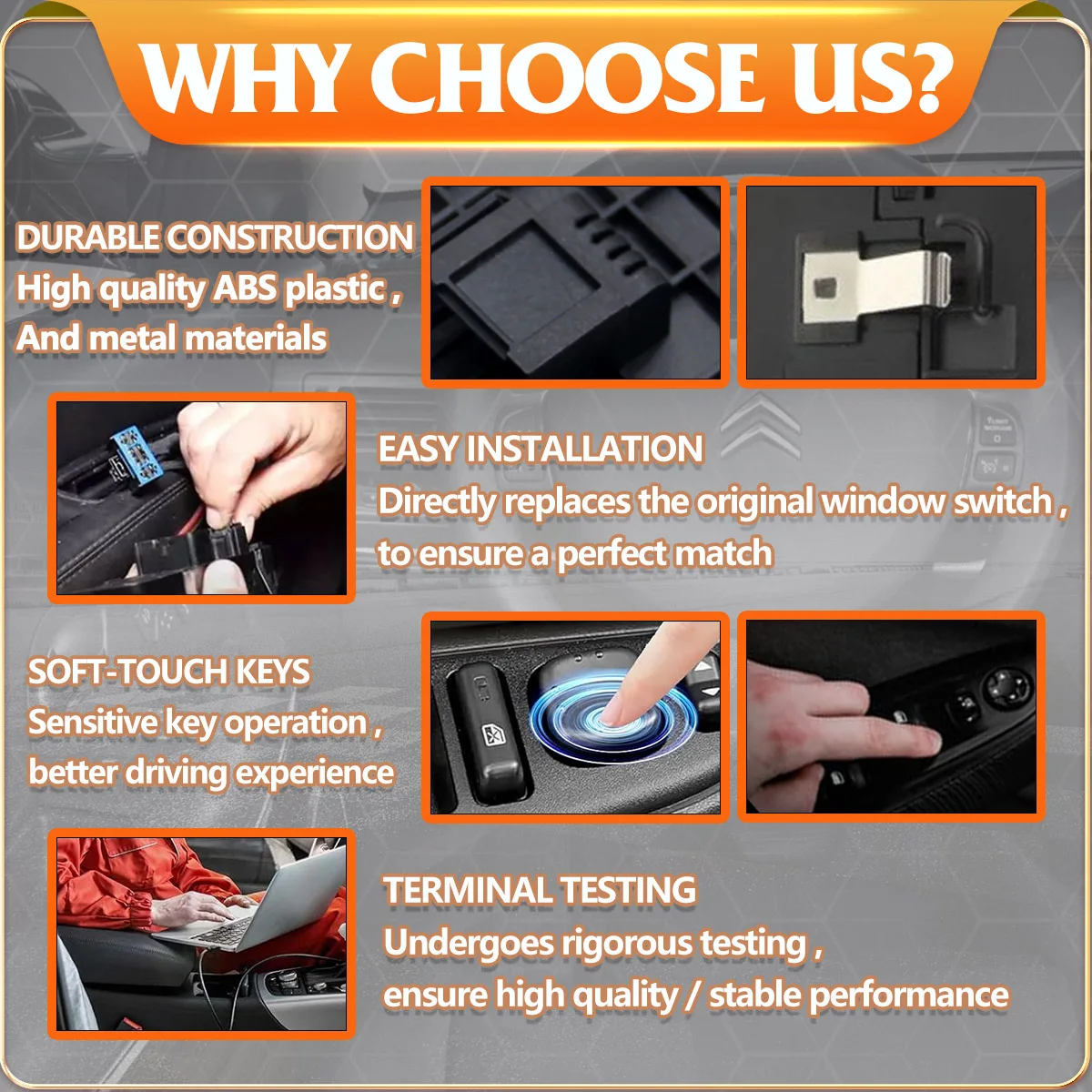 Главный выключатель окна автомобиля кнопка подъема стекла 68289802 AB для Jeep Grand Cherokee