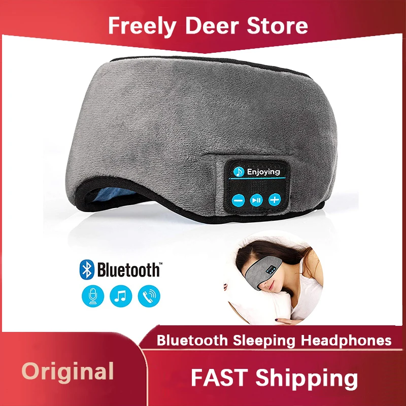 

Bluetooth Sleeping Headphones Eye Mask Sleep Headphones Bluetooth Headband Soft Elastic Comfortable Wireless Music Earphones
