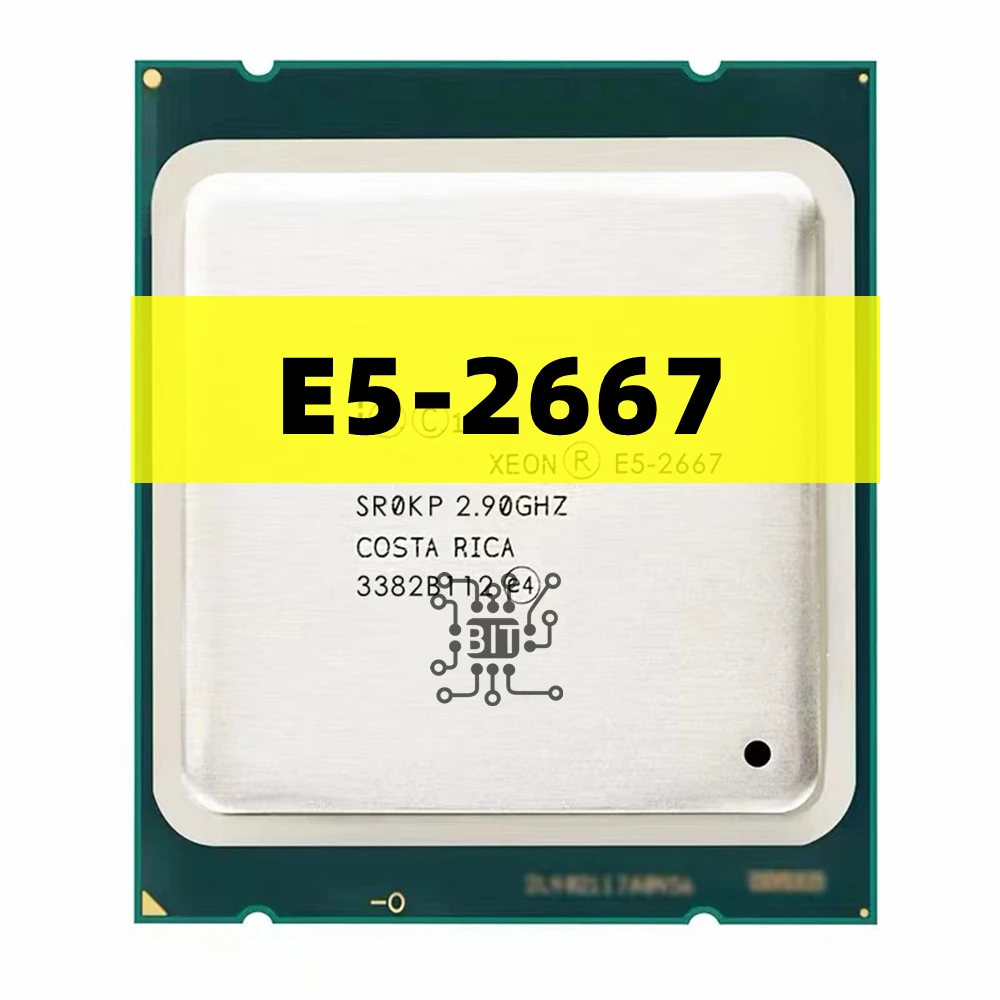 Used Xeon Processor E5 2667 2.9GHz 6-cores 15M 8GT/s E5-2667 LGA2011 130W Server Processor SR0KP CPU Free Shipping
