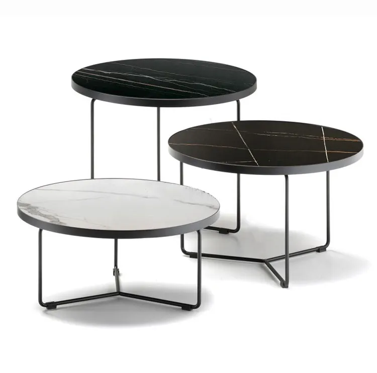 

Italian rockboard coffee table circular extremely simple living room modern simple small household creativity light extravagant