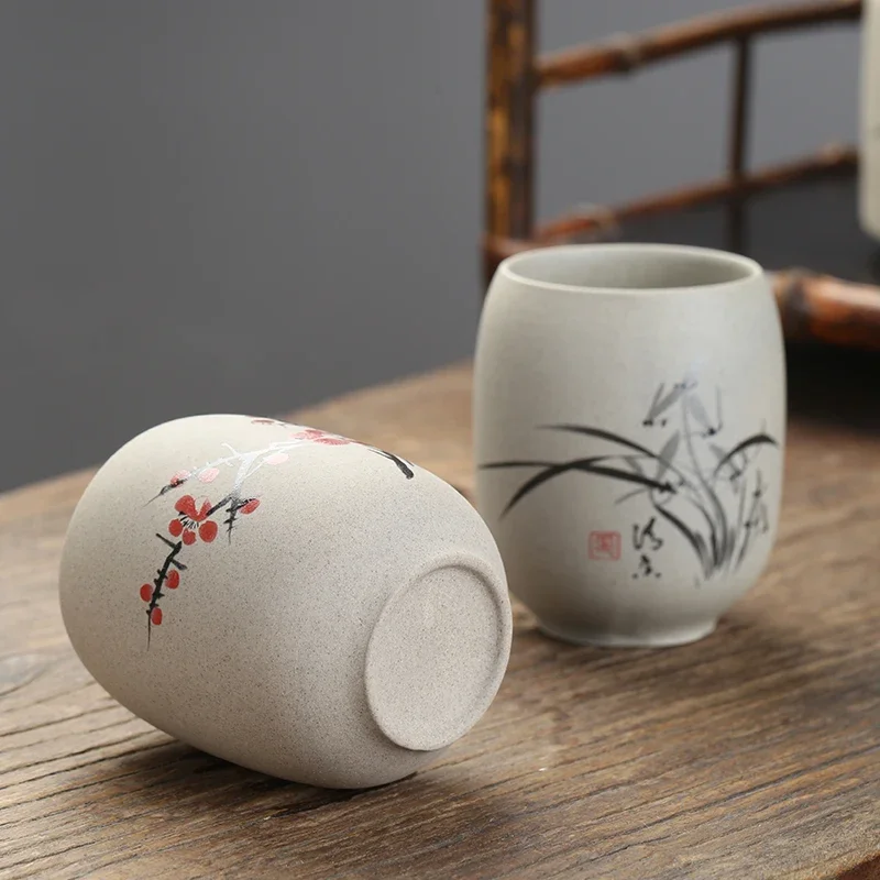 CHANSHOVA - керамическая чайная чашка в китайском стиле ретро из грубой керамики