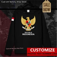 lndonesia men hoodies free custom made flag casual sweatshirt indonesian idn id college name number print photo clothing