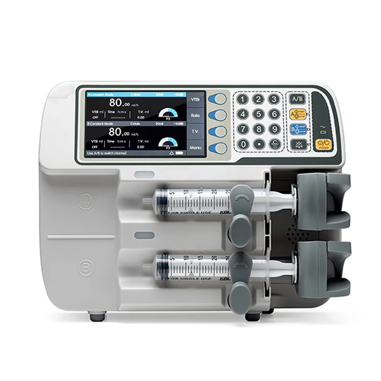 

YSENMED Dual channels digital syringe pump automatic syringe pump for sale pet