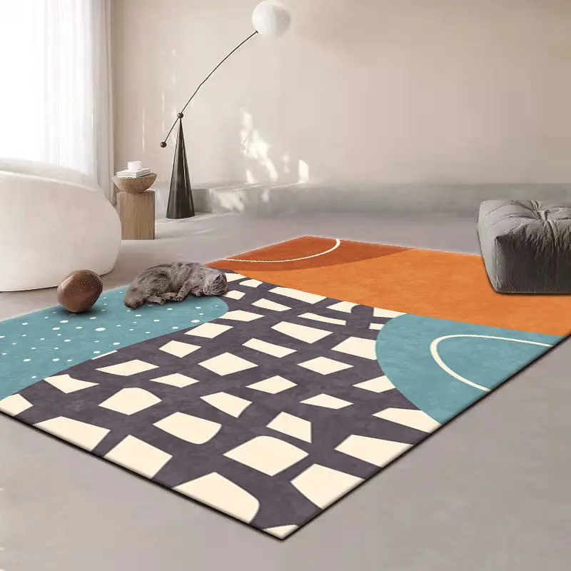 Ковер для гостиной в скандинавском стиле большая площадка отдыха одеяло