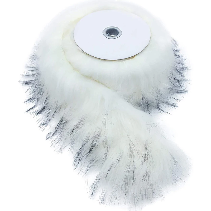 

Лента из искусственного меха для свитера, пальто, капюшона, шляпы, шитья своими руками, пушистая отделка из искусственного меха, ткань для украшения одежды, поделок, 2 м