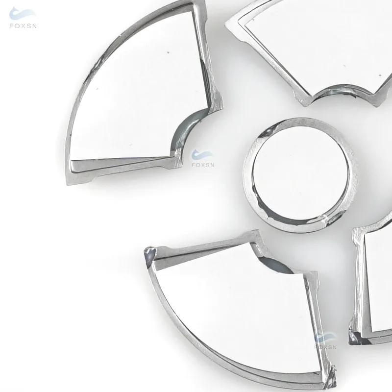 ABS хромированный автомобильный Стайлинг наклейки на кнопки руль накладка для