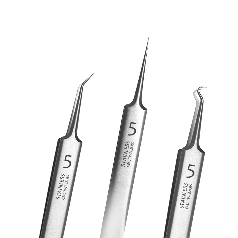 

German Ultra-fine No.5 Cell Pimples Special Scraping Closing Artifact Acne Needle Tool Blackhead Clip Tweezers Beauty Salon